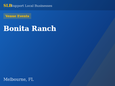 Bonita Ranch — Venue Events in Melbourne, FL