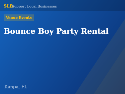 Bounce Boy Party Rental — Venue Events in Tampa, FL