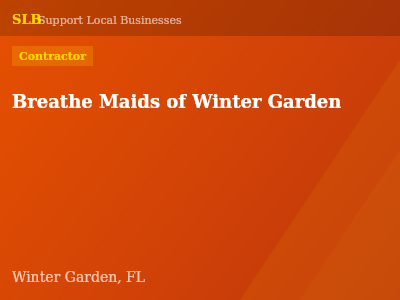 Breathe Maids of Winter Garden — Contractor in Winter Garden, FL