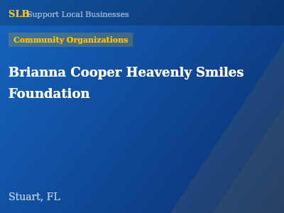 Brianna Cooper Heavenly Smiles Foundation — Community Organizations in Stuart, FL