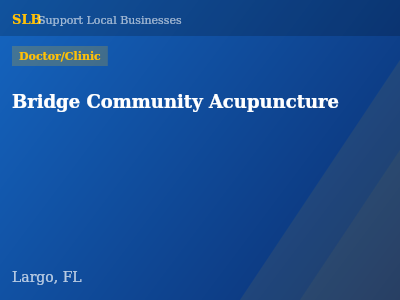 Bridge Community Acupuncture — Doctor/Clinic in Largo, FL