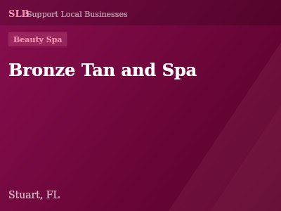 Bronze Tan and Spa — Beauty Spa in Stuart, FL