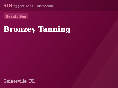 Bronzey Tanning — Beauty Spa in Gainesville, FL