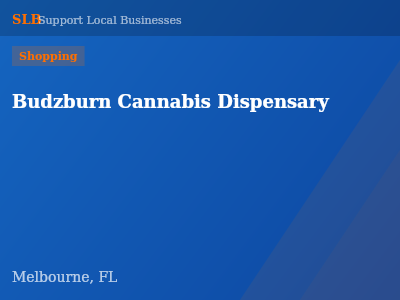 Budzburn Cannabis Dispensary — Shopping in Melbourne, FL