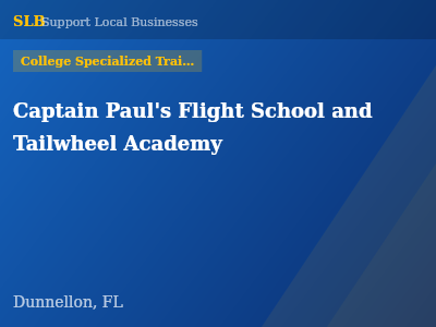 Captain Paul's Flight School and Tailwheel Academy — College Specialized Training in Dunnellon, FL