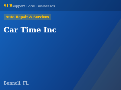 Car Time Inc — Auto Repair & Services in Bunnell, FL