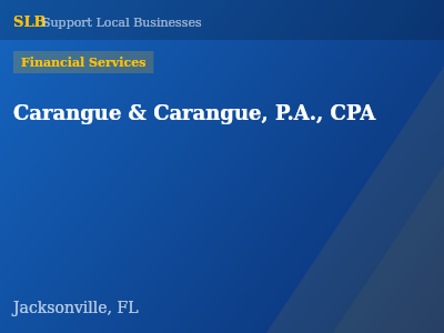 Carangue & Carangue, P.A., CPA — Financial Services in Jacksonville, FL