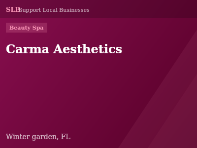 Carma Aesthetics — Beauty Spa in Winter garden, FL