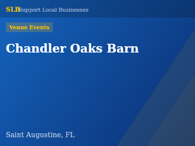 Chandler Oaks Barn — Venue Events in Saint Augustine, FL