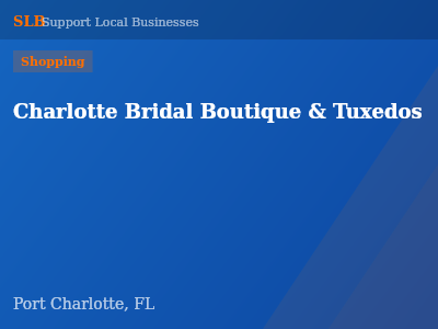 Charlotte Bridal Boutique & Tuxedos — Shopping in Port Charlotte, FL