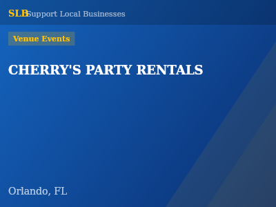 CHERRY'S PARTY RENTALS — Venue Events in Orlando, FL