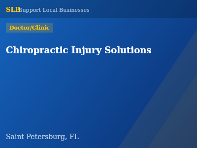 Chiropractic Injury Solutions — Doctor/Clinic in Saint Petersburg, FL