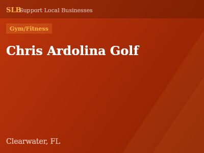 Chris Ardolina Golf — Gym/Fitness in Clearwater, FL