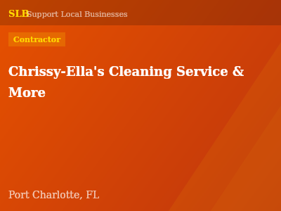 Chrissy-Ella's Cleaning Service & More — Contractor in Port Charlotte, FL