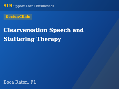 Clearversation Speech and Stuttering Therapy — Doctor/Clinic in Boca Raton, FL