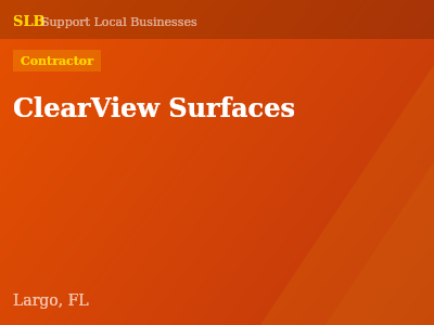 ClearView Surfaces — Contractor in Largo, FL