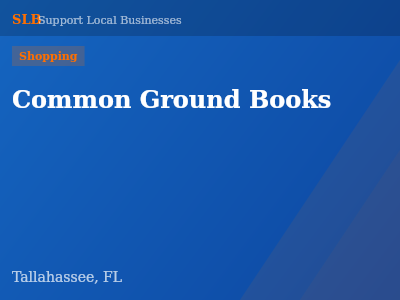 Common Ground Books — Shopping in Tallahassee, FL