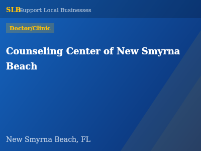 Counseling Center of New Smyrna Beach — Doctor/Clinic in New Smyrna Beach, FL