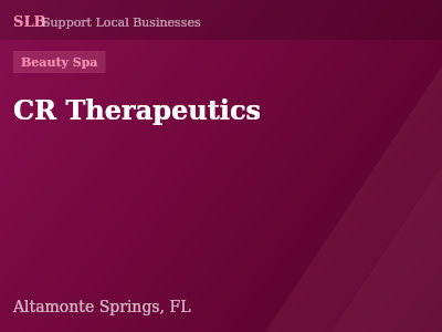 CR Therapeutics — Beauty Spa in Altamonte Springs, FL