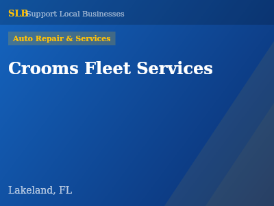 Crooms Fleet Services — Auto Repair & Services in Lakeland, FL