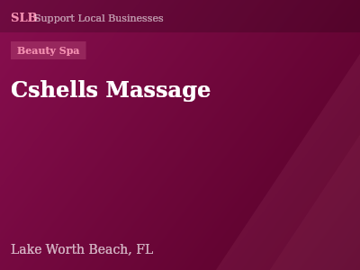Cshells Massage — Beauty Spa in Lake Worth Beach, FL