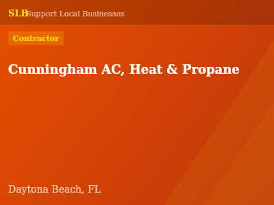 Cunningham AC, Heat & Propane — Contractor in Daytona Beach, FL