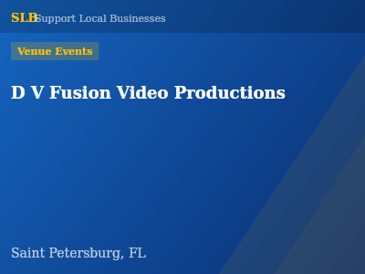 D V Fusion Video Productions — Venue Events in Saint Petersburg, FL