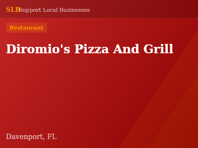 Diromio's Pizza And Grill — Restaurant in Davenport, FL