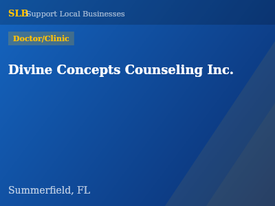 Divine Concepts Counseling Inc. — Doctor/Clinic in Summerfield, FL
