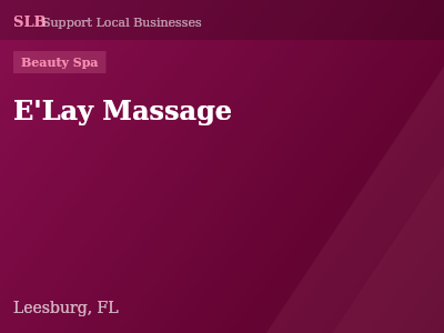 E'Lay Massage — Beauty Spa in Leesburg, FL