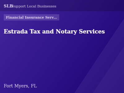 Estrada Tax and Notary Services — Financial Insurance Services in Fort Myers, FL