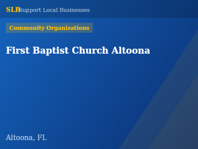 First Baptist Church Altoona — Community Organizations in Altoona, FL
