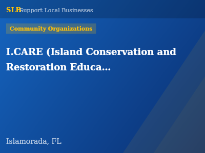 I.CARE (Island Conservation and Restoration Education) — Community Organizations in Islamorada, FL