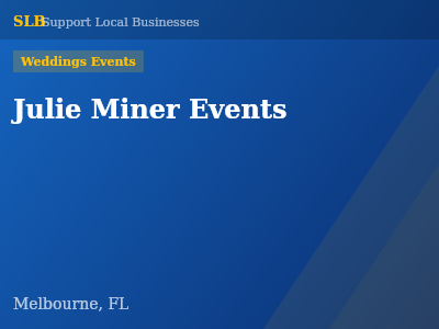 Julie Miner Events — Weddings Events in Melbourne, FL