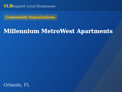Millennium MetroWest Apartments — Community Organizations in Orlando, FL