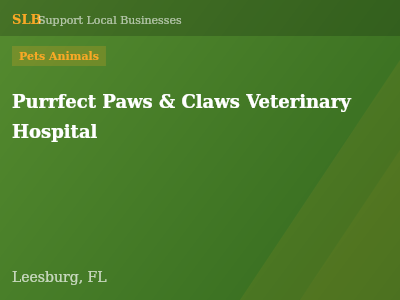 Purrfect Paws & Claws Veterinary Hospital — Pets Animals in Leesburg, FL