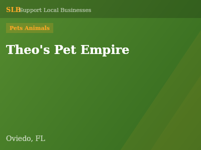 Theo's Pet Empire — Pets Animals in Oviedo, FL