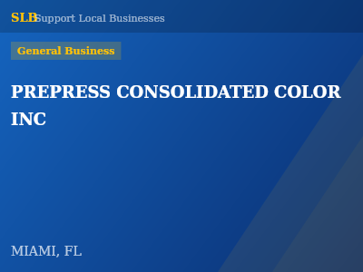 PREPRESS CONSOLIDATED COLOR INC — General Business in MIAMI, FL