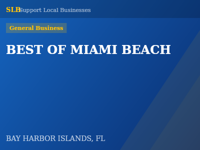 BEST OF MIAMI BEACH — General Business in BAY HARBOR ISLANDS, FL