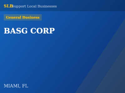 BASG CORP — General Business in MIAMI, FL