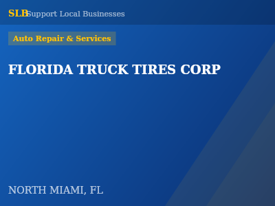 FLORIDA TRUCK TIRES CORP — Auto Repair & Services in NORTH MIAMI, FL