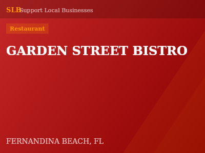 GARDEN STREET BISTRO — Restaurant in FERNANDINA BEACH, FL