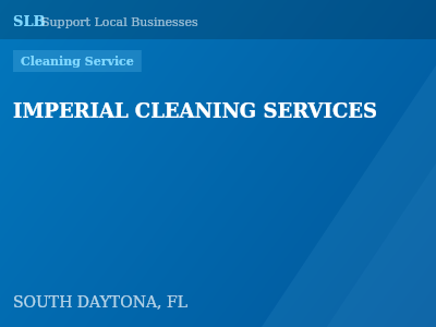 IMPERIAL CLEANING SERVICES — Cleaning Service in SOUTH DAYTONA, FL