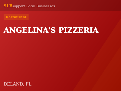 ANGELINA'S PIZZERIA — Restaurant in DELAND, FL