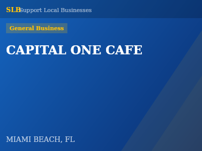 CAPITAL ONE CAFE — General Business in MIAMI BEACH, FL