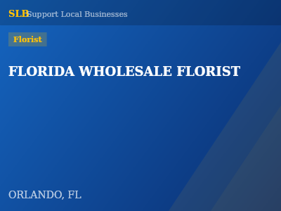 FLORIDA WHOLESALE FLORIST — Florist in ORLANDO, FL