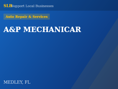 A&P MECHANICAR — Auto Repair & Services in MEDLEY, FL