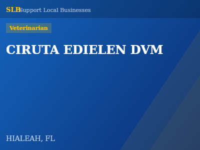 CIRUTA EDIELEN DVM — Veterinarian in HIALEAH, FL