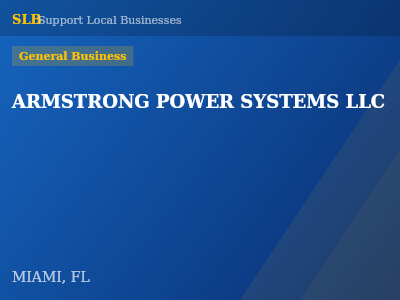 ARMSTRONG POWER SYSTEMS LLC — General Business in MIAMI, FL