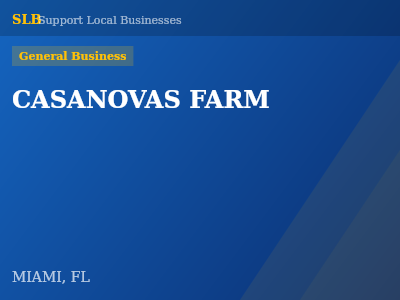 CASANOVAS FARM — General Business in MIAMI, FL